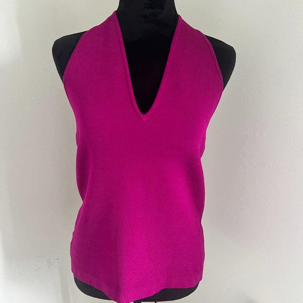 Ann Taylor Fuchsia Halter Top